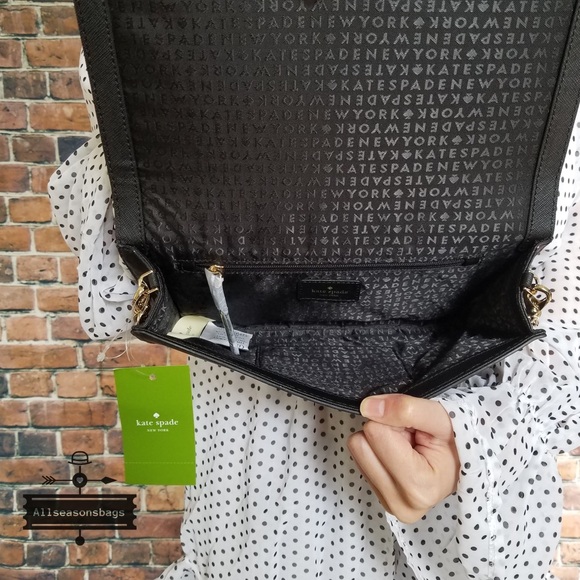 🔽 Kate spade Cali hop to it rabbit clutch black - Picture 3 of 4